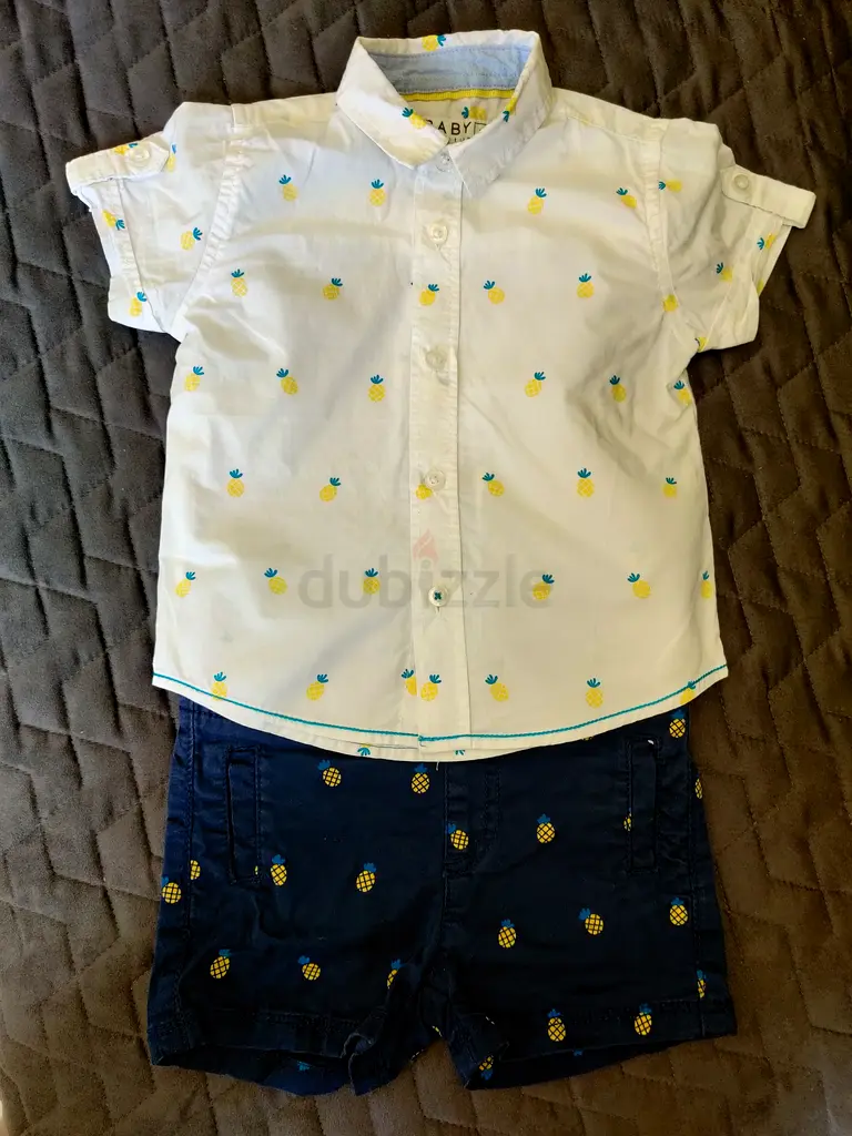 Baby boy shirt snd short set