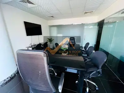 Furnished Office With Partitions | Burj Khalifa View | Business Bay