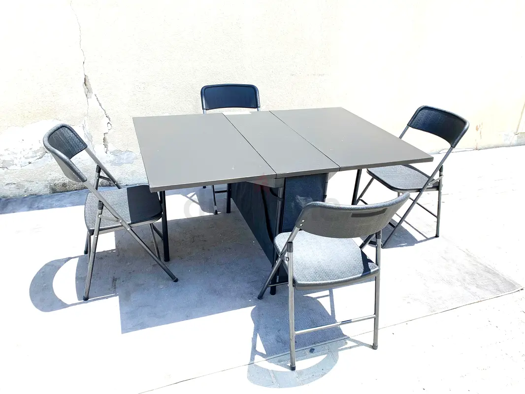 4 Chairs Folding Dining Table is available