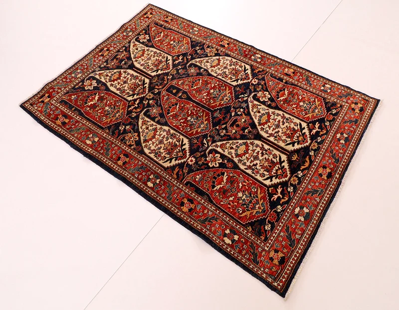 1.2 × 1.77 م | 4 × 5.10 قدم | سجادة يدوية جديدة بتصميم قديم رفيع | سجادة أفغانية63185241438593112