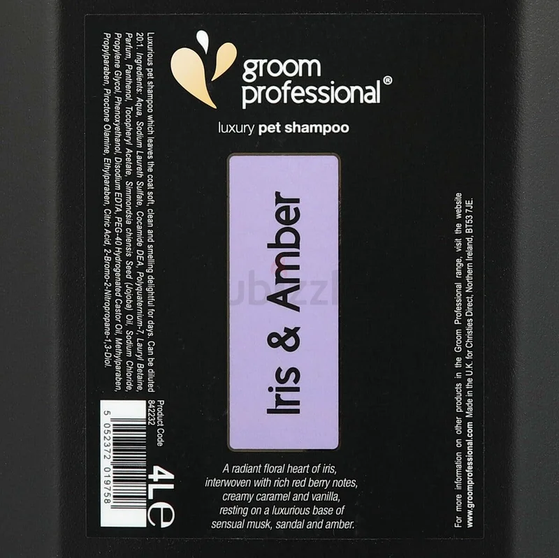 Groom Professional Exclusive Iris  Amber Shampoo 4L63264080116353111