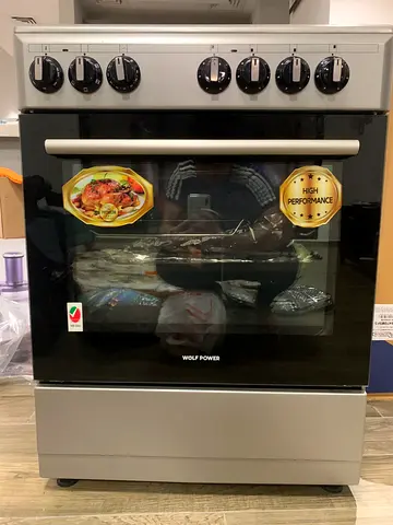 Wolf Power  60X60 cm Ceramic Cooker, 4 Cooking Zones, 65 Liters Electric Oven FREE DELIVERY +WARRANT
