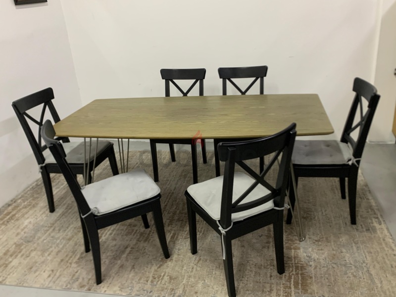 Homecentre Dining Table With Ikea 6 Chairs 