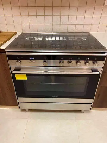 Siemens 5 Burner iQ100 Range Cooker 90Cm HG73G8356M Silver FREE DELIVERY +WARRANTY