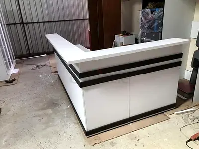 Luxurious office reception Desk