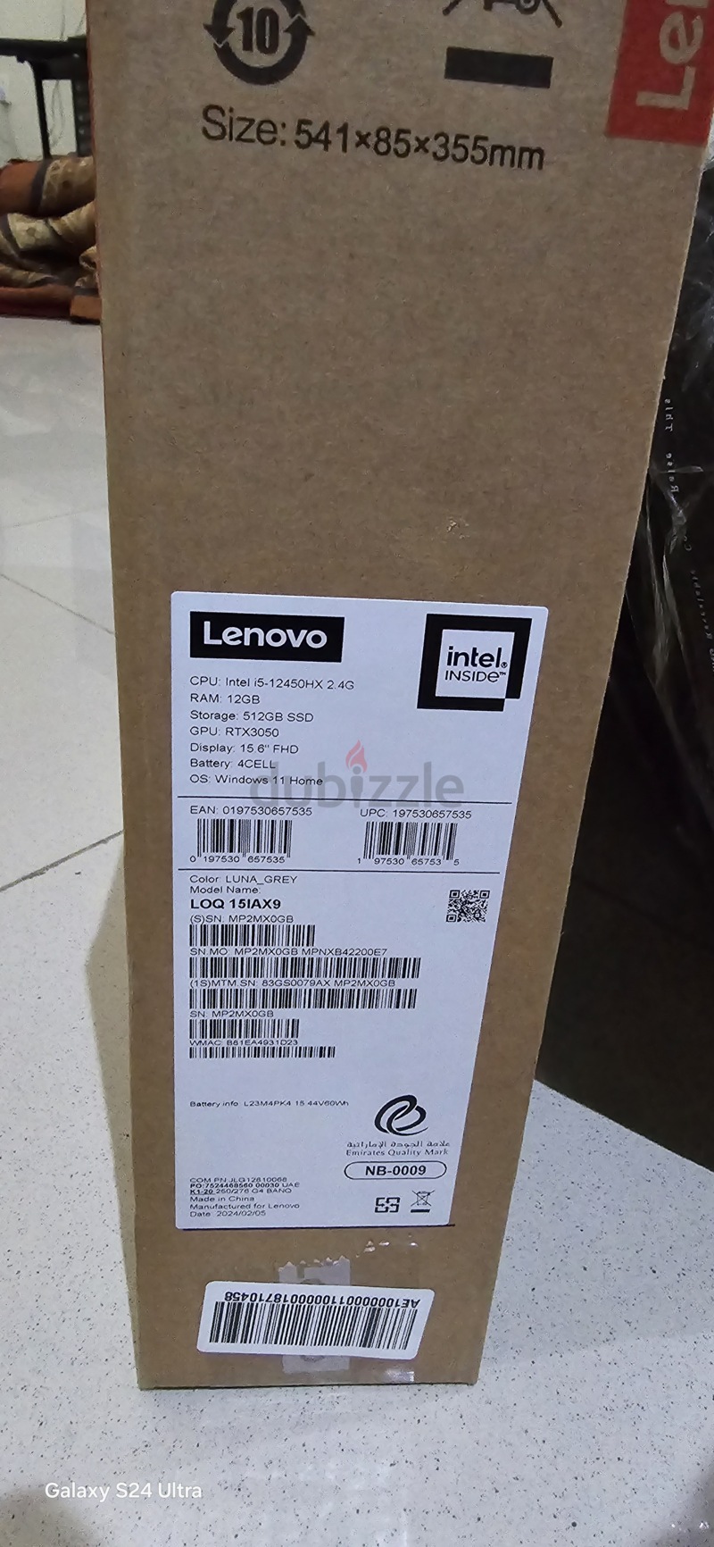 Lenovo Loq 15iax9 