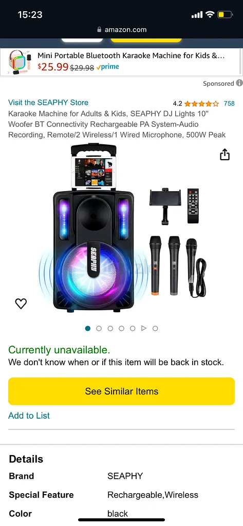 Large Portable karaoke machine/speaker
