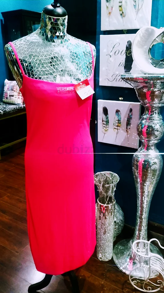 Brand new versace neon pink dress632401251051541124