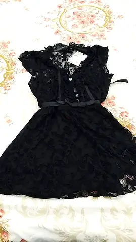 Brand new black lace top