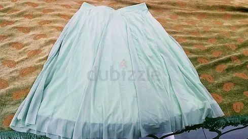 Brand new mint green pleated skirt