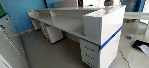 Luxurious Reception Desk Counter Custom Made