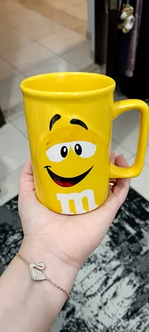 Funky yellow MM mug