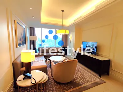 Beautiful Burj View | 1br Fully Furnished | Luxury Service Apartment | All Bill Inclusive