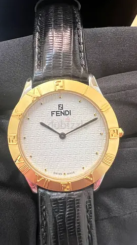 FENDI GOLD PLATED BEZEL and CROWN