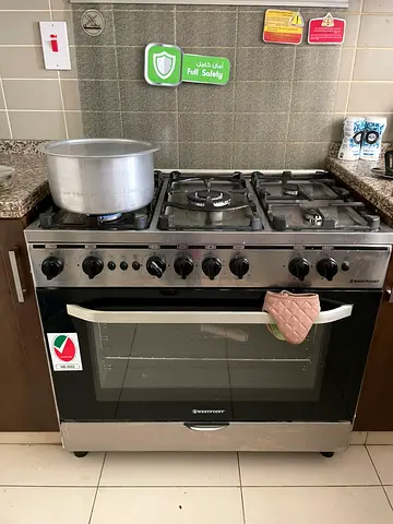 Westpoint Gas Cooker 60x90cm Cast Iron Full FFD Stainless Steel WCE9060HDFS Ignition,Catalytic Fan