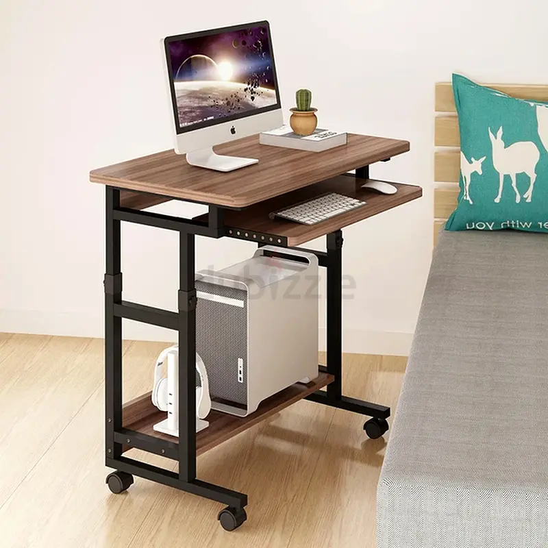 Bed Side Laptop PC Desk Desktop Computer Table with Keyboard Tray Desk