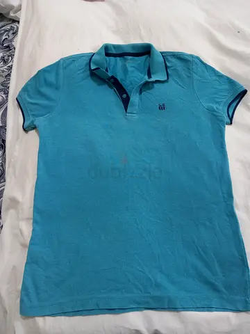 Cyan T-shirt for men, size M