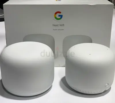 GOOGLE - NEST WIFI ROUTER AND POINT