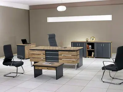 Executive Set( Desk, Cabinets, Coffee table)