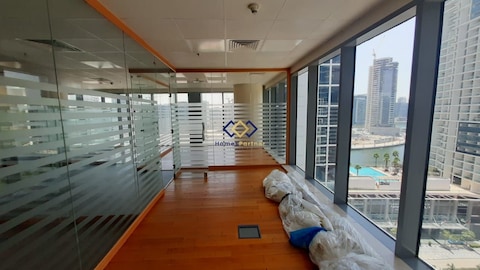 Ready To Move | Glass Partitions | Vacant Office | Canal View