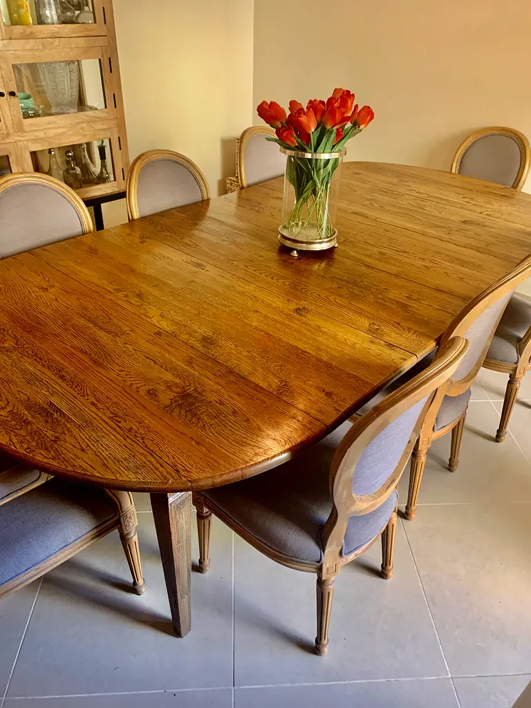 Massive EXTENDABLE MARINA Dining Table 10 Chairs