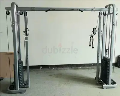 Cable crossover training machine