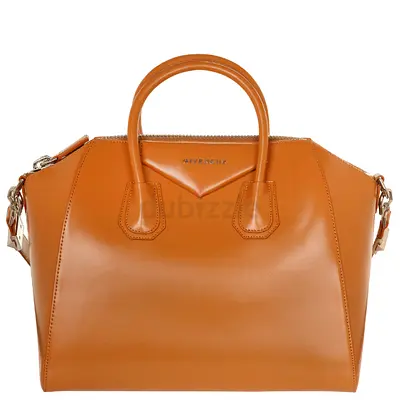 Givenchy Camel Leather Medium Antigona Satchel Bag