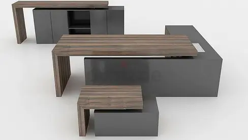 Luxurious Executive Office Furniture Set Custom Made