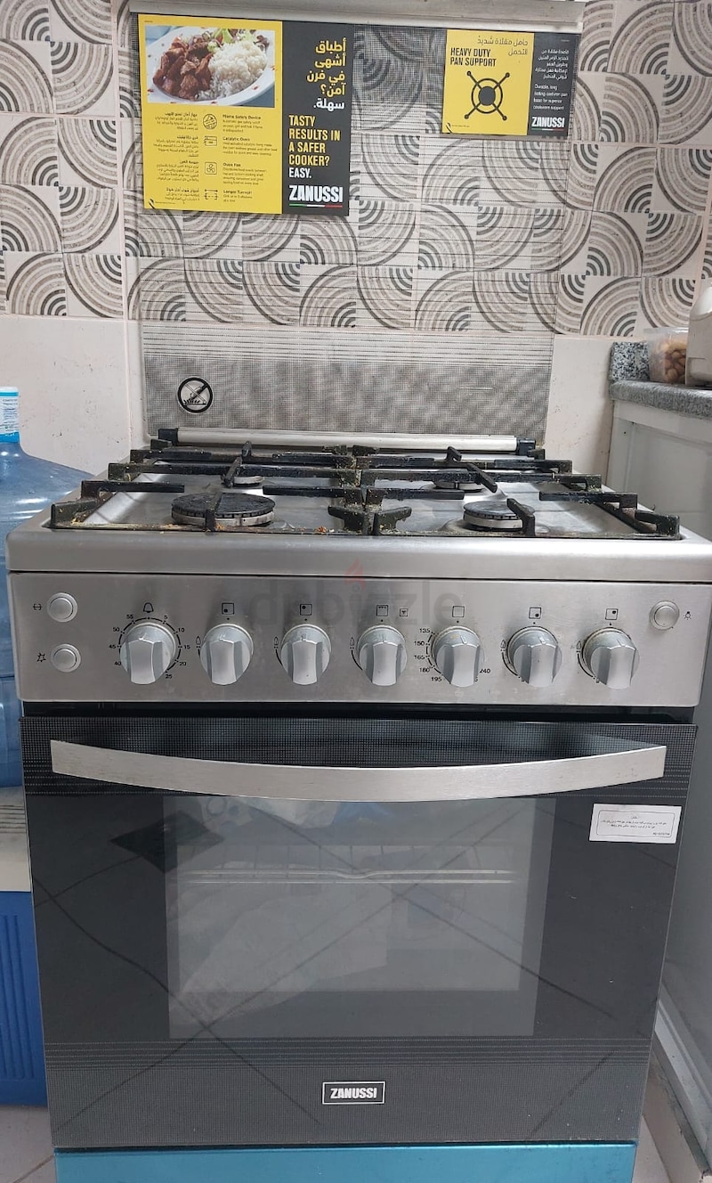 Zanussi 4 Gas Burners Cooker ZCG62256XA FULL Automatic full safety FREE ...