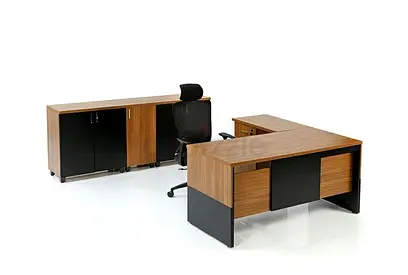 Executive Desk  Back Cabinet Custom Made