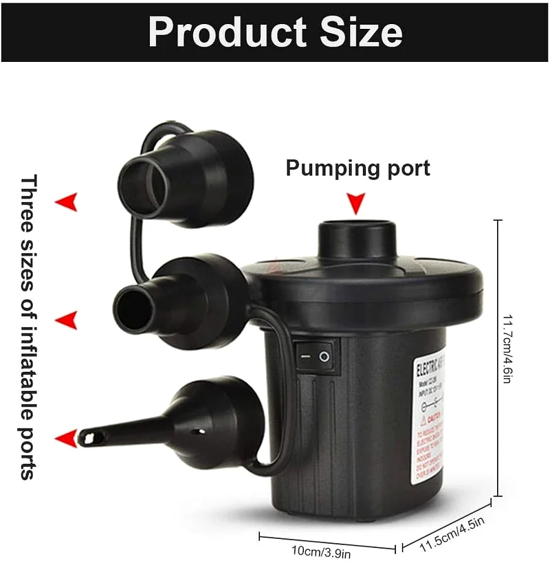 swimming/pool/Camping/picnic/Pump/Deflate Electric Air Pump with