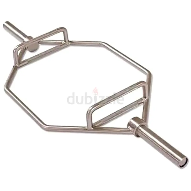 Olympic Hex Bar, Heavy-Duty Solid Pure Steel Weight Lifting Trap Bar