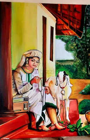 Painting Pattumma and addu