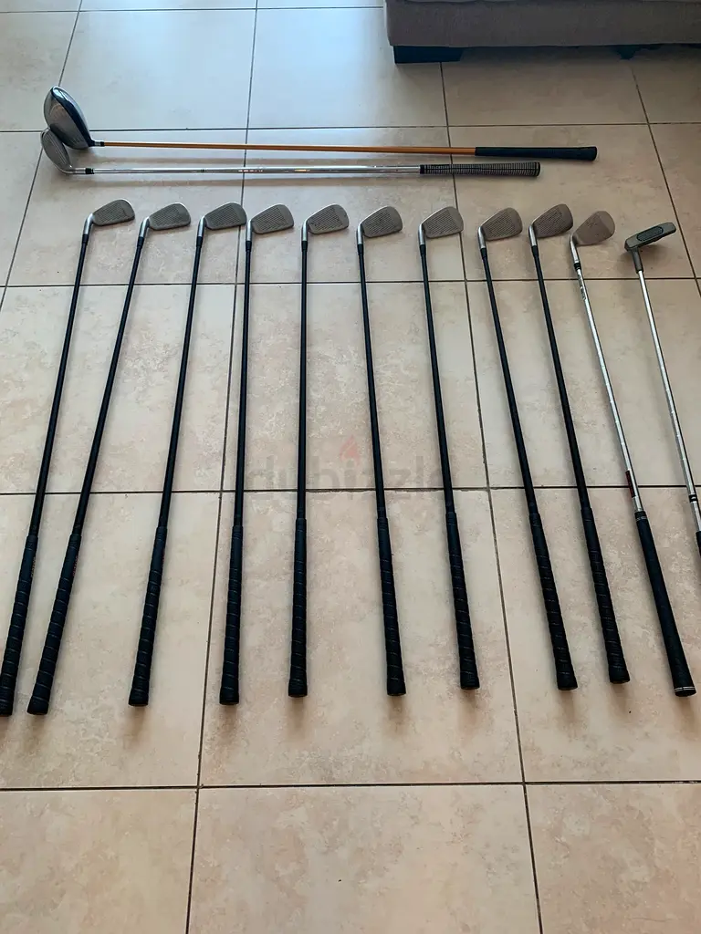 Golf clubs and bag