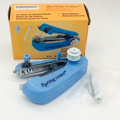 portable Mini Handheld Manual Stitch Clothes Fabrics Sewing Machine easy use جهاز خياطة صغير متنقل