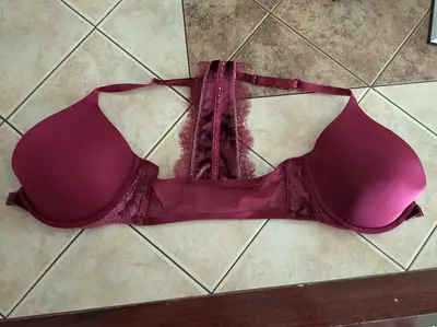 Bra - burgundy (Victorias Secret) - 32DDD
