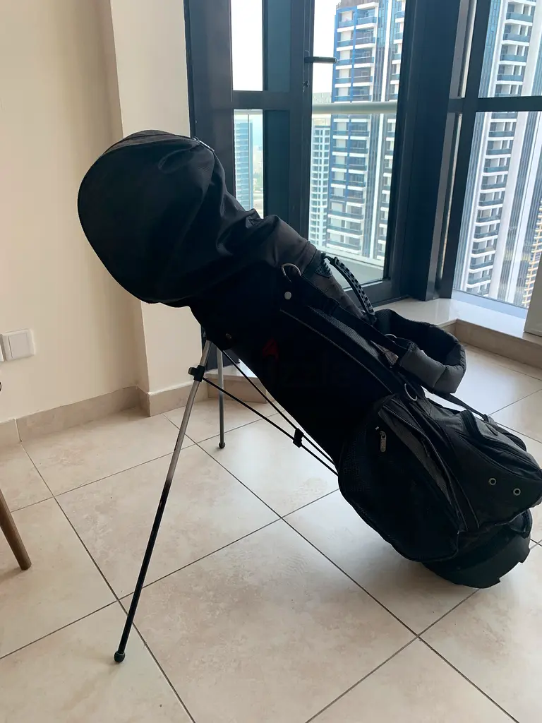 Golf clubs and bag
