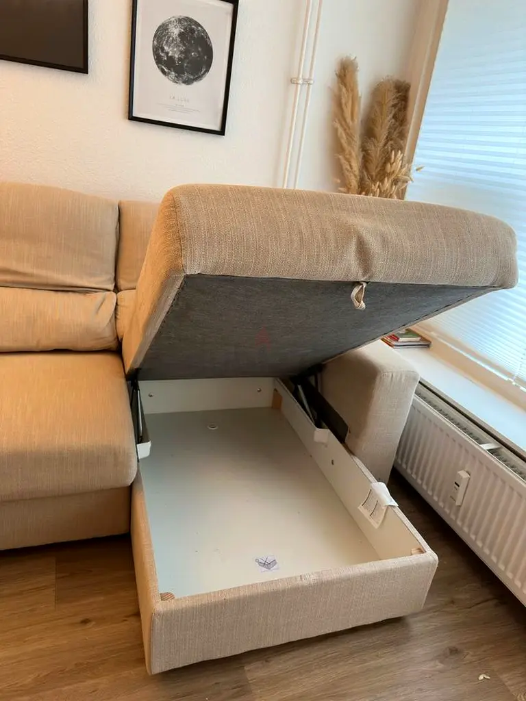 Ikea Eskilstuna L shape sofa bed
