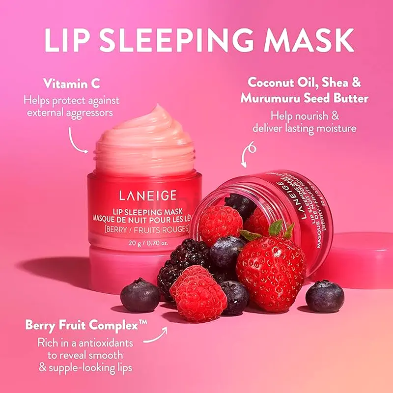Laneige Berry Lip Sleeping Mask, 20g Best Korean Sleeping Mask