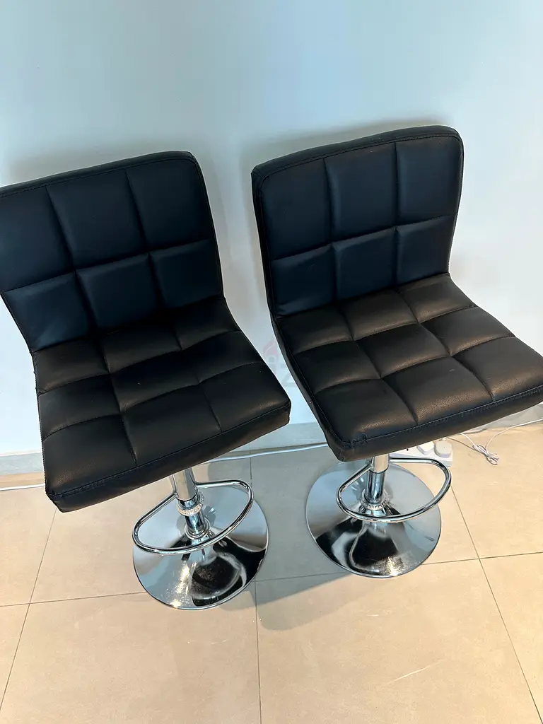 Adjustable Bar Stools Black