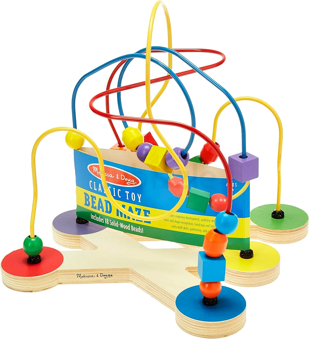 melissa & doug classic toy bead maze