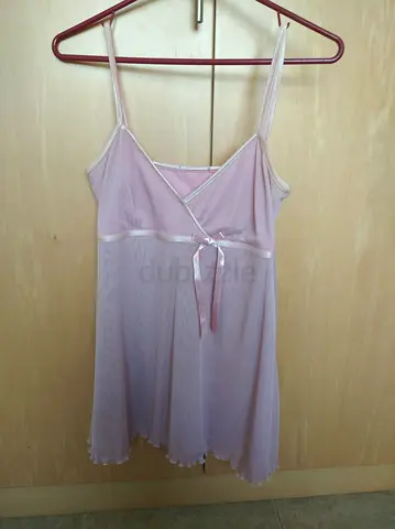 Blouse/Top - pink spaghetti strap (size UK10)