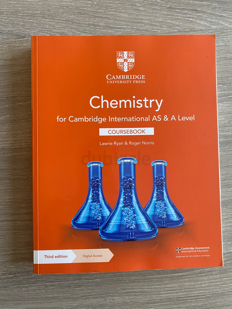 Cambridge International AS/A Level Chemistry Coursebook | dubizzle