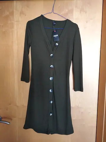 Dress -  tunic (olive green) - (Size UK10) - Tags attached
