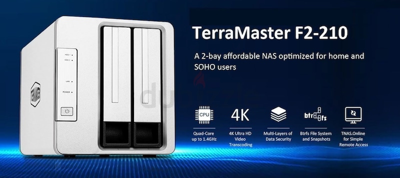 Terramaster NAS F2-210 2 bays | dubizzle