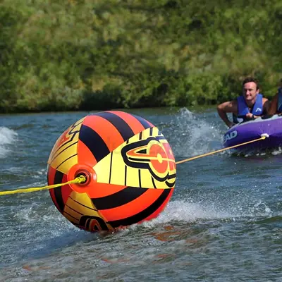 ORB-towable tube rope performance ball