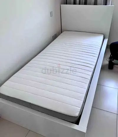 Ikea malam single bed with Ikea mattress