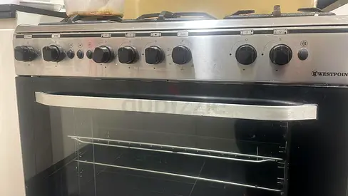5 Burner Gas Cooker 90 x 60cm, Catalytic Cast Iron Grid, Full FFD Fan Grill  Turnspit Silver FREE D