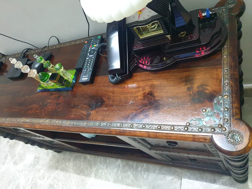 antique solid wood TV table for sale