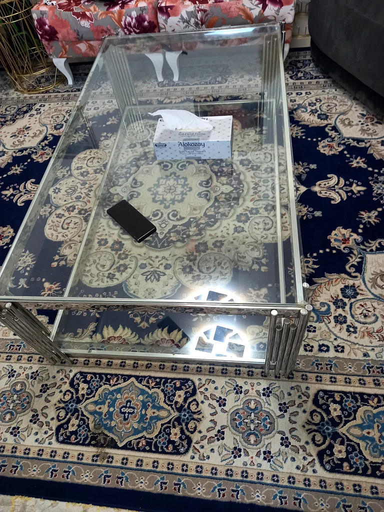 Home center coffee table glass